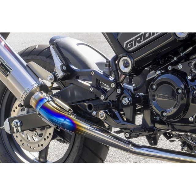 オーバーレーシング GROM バックステップ 4ポジション タンデム付（ブラック） OVER RACING