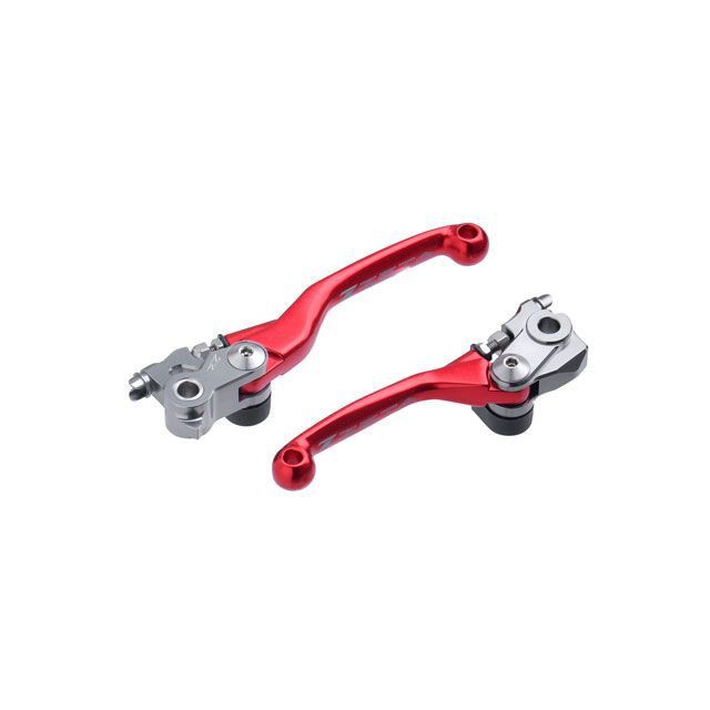 ジータ CRF450R CRF450RX ピボットレバーセット FP 3フィンガー（レッド） ZETA バイク