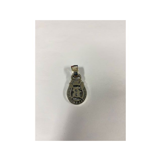 Bill Wall Leather MEDIUM ”B” HORSESHOE PENDANT Bill Wall Leather_4