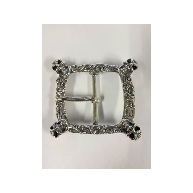 Bill Wall Leather SQUARE WAVE W/4 GL SKULLS BELT BUCKLE Bill Wall Leather …の通販は