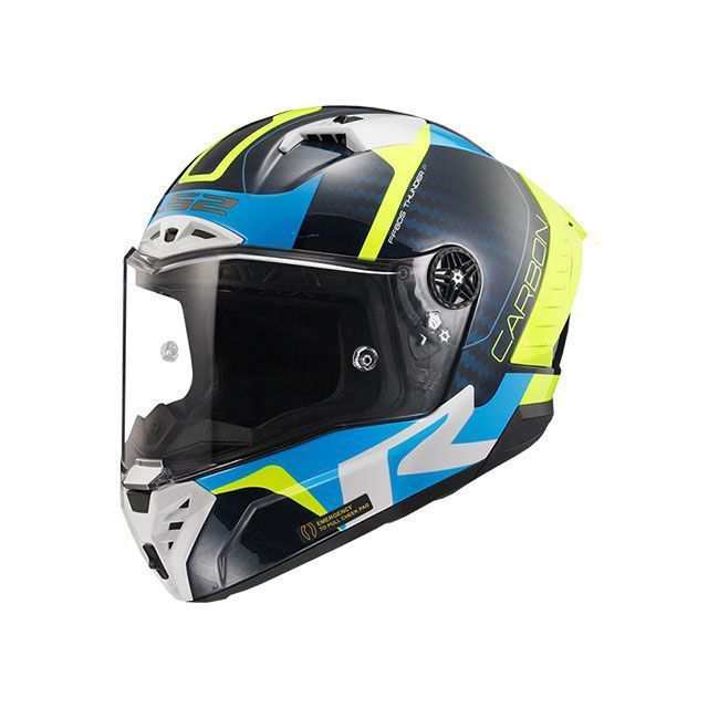 特価品】エルエスツーヘルメット THUNDER C GP（サンダーシージーピー） ブルーカーボンイエロー サイズ XL LS2 HELMETS  バ…の通販はau PAY マーケット - モトメガネ au PAY マーケット店 | au PAY マーケット－通販サイト