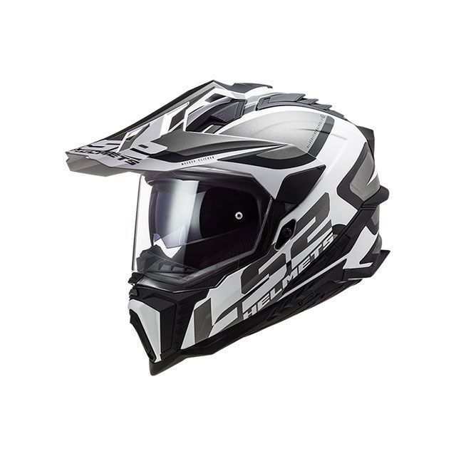 エルエスツーヘルメット EXPLORER F/エクスプローラーエフ（マットブラックホワイト） サイズ M LS2 HELMETS バイク