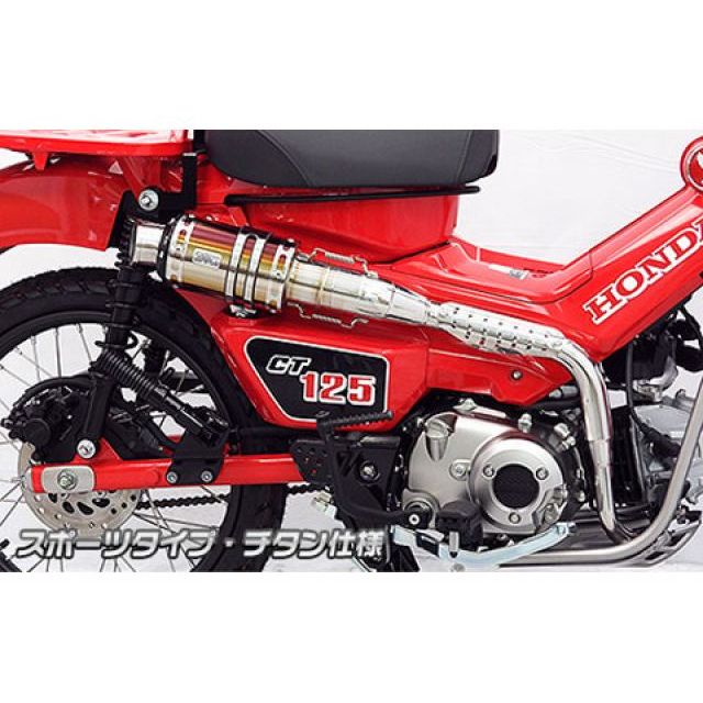 ウイルズウィン CT125・ハンターカブ CT125・ハンターカブ（2BJ-JA55）用 アップマフラー スポーツタイプ サイレンサー チタン仕様 …