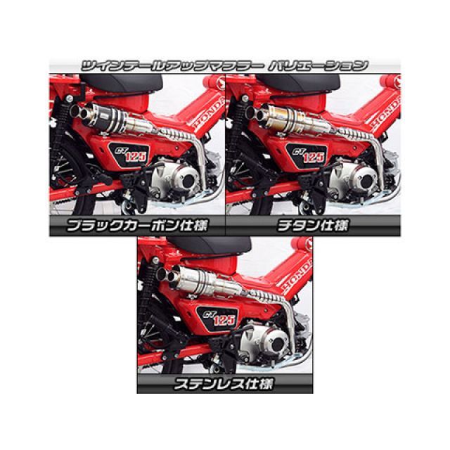 ウイルズウィン CT125・ハンターカブ CT125・ハンターカブ（2BJ-JA55）用 ツインテール アップマフラー サイレンサー ステンレス仕様…の通販は