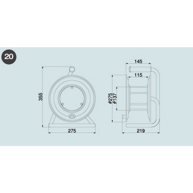ハタヤ GE-30 レインボーリール（VCT・30M） HATAYA_4