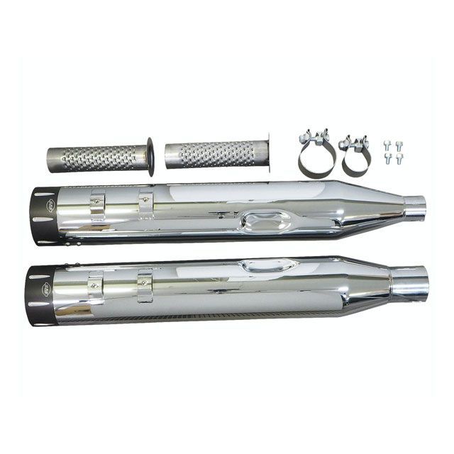 エス＆エス Mk45 マフラー 17y- M8 クローム＋コントラストトレーサー S&S