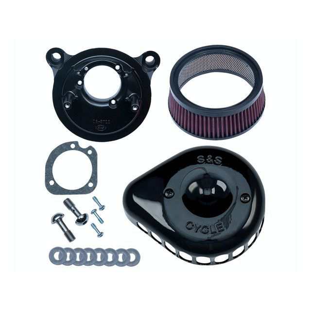 エス＆エス ステルスエアクリーナーキット ミニティアドロップ 91y-XL ブラック S&S バイクの通販は