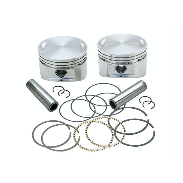 エス＆エス フラットトップ鍛造ピストンセット ＋.010” 84-99yBT S&S バイクの通販は