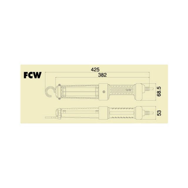 ハタヤ FCW-5 フローライト（13W・5M）屋外用 HATAYA_2