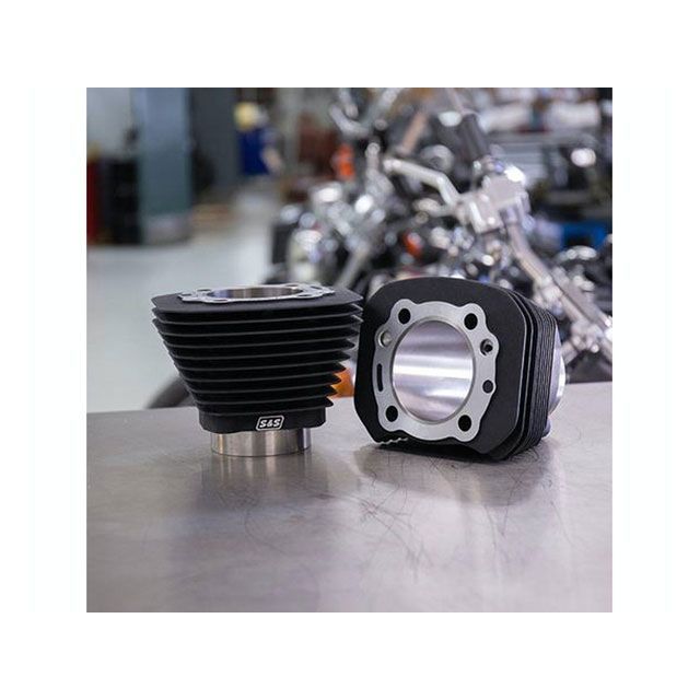 エス＆エス 3-1/2ボア シリンダー＆ピストンキット Wブラック forXL S&S バイクの通販は