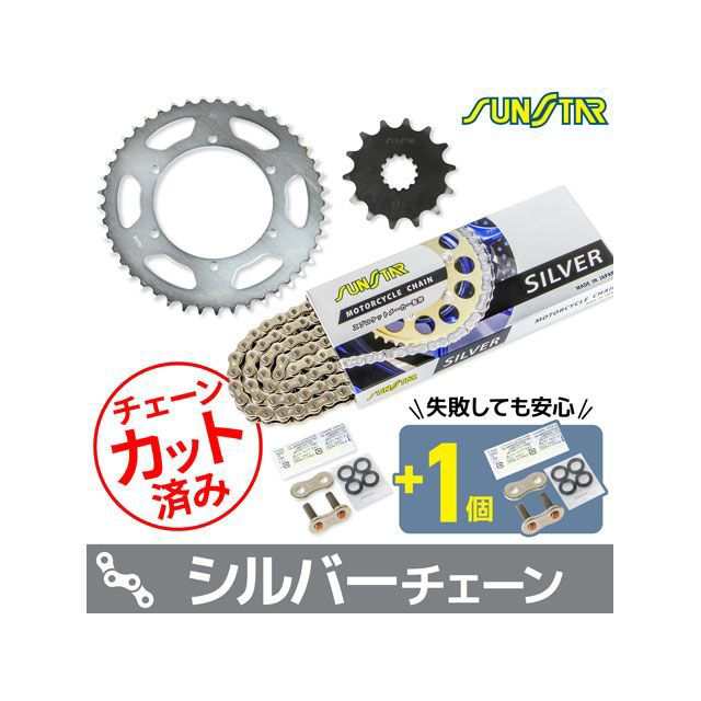 サンスター TDR250 KS36006 チェーン&スプロケ3点セット(シルバー) SUNSTAR バイクの通販は