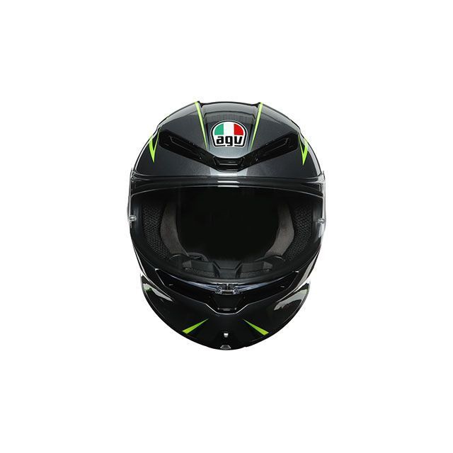 エージーブイ K6 011-FLASH GREY/BLACK/LIME サイズ M（57-58cm） AGV バイク｜au PAY マーケット