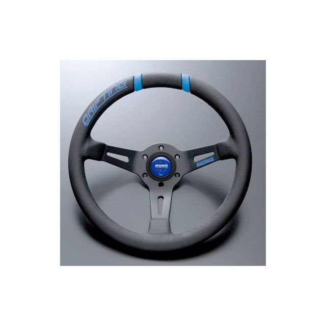 モモ ドリフティング 33パイ ブルーステッチ/ブラックレザー/ブラックスポーク momo_drifting 車 自動車の通販は 30,277円