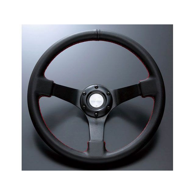 D1 SPEC DEEP80 ステアリング 34パイ ブラックレザー/レッドステッチ D1 SPEC 車 自動車の通販は 9,900円