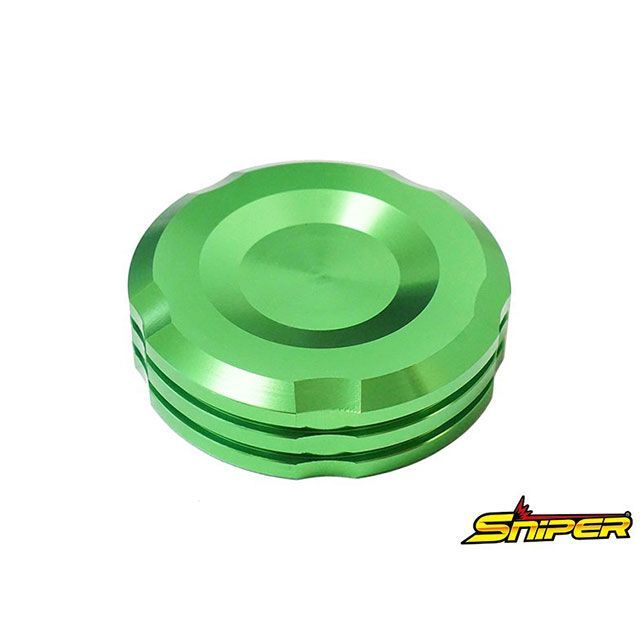 スナイパー マスターシリンダーキャップ 緑 59mm SNIPER バイクの通販は