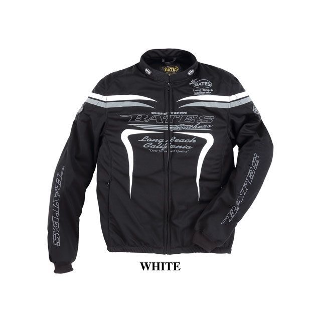 BATES バイクジャケット（インナー付） ホワイト/グレー サイズXXL