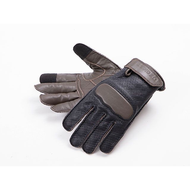 デグナー 2022春夏モデル FRTG-78M レディースメッシュグローブ（ブラック/ブラウン） サイズ S DEGNER バイクの通販は