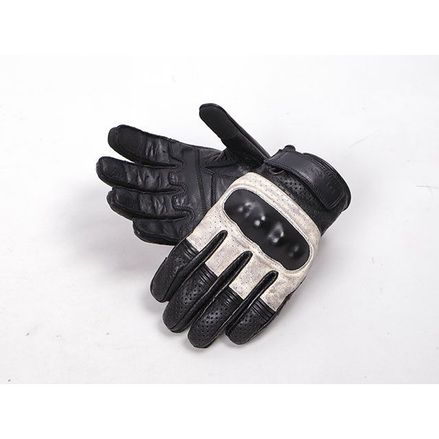 デグナー 2022春夏モデル TG-76M メッシュレザーショートグローブ（ブラック/アイボリー） サイズ M DEGNER バイクの通販は 6,890円