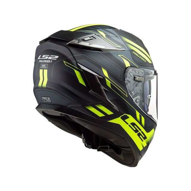 エルエスツーヘルメット CHALLENGER F（SPIN MATT BLACK COBALT YELLOW） サイズ XL LS2 HELMETS…の通販は