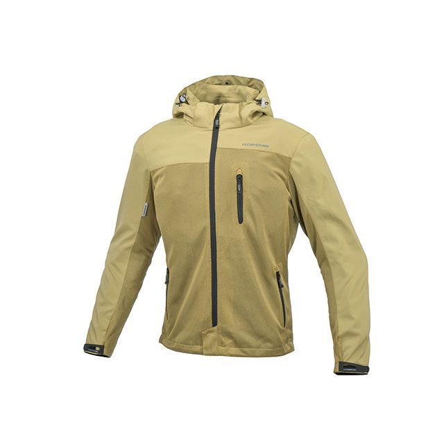 コミネ 2022年春夏モデル JK-114 プロテクトメッシュパーカ-テン（ベージュ） サイズ XL KOMINE