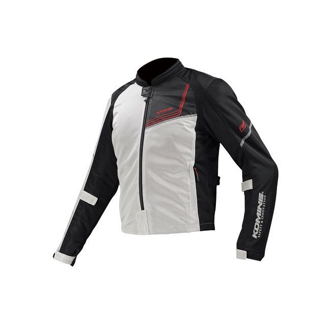 コミネ 2022年春夏モデル JK-1171 プロテクトフルメッシュジャケット ジモン（ネオシルバー/ブラック） サイズ：XL KOMINE バイクの通販は