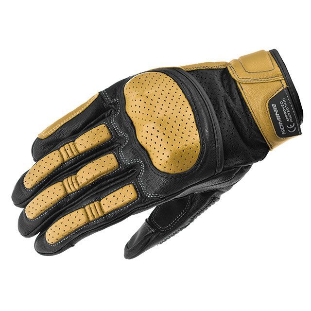 コミネ 2022年春夏モデル GK-217 CEプロテクトレザーグローブ（キャメル） サイズ L KOMINE バイクの通販は 7,756円