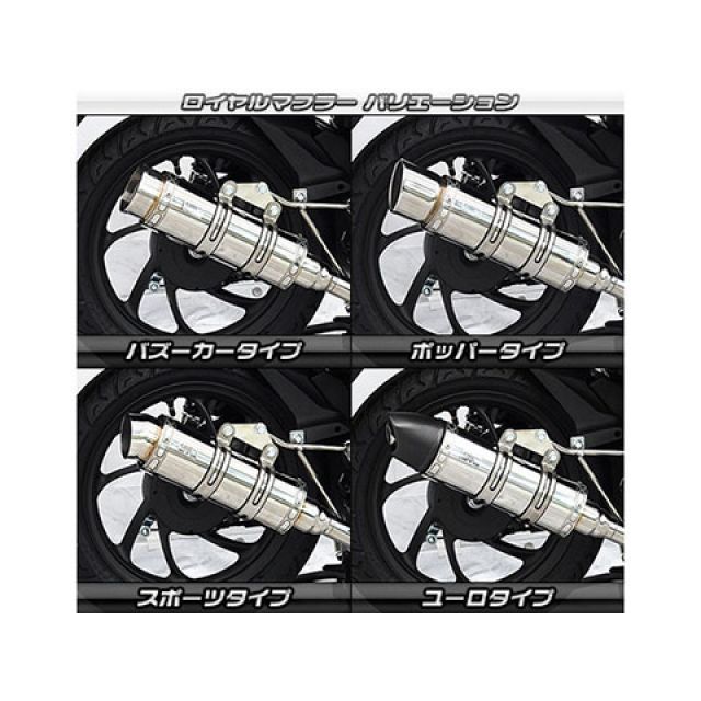 ウイルズウィン ディオ110 ディオ110（2BJ-JK03）用 ロイヤルマフラー ポッパータイプ WirusWin_5
