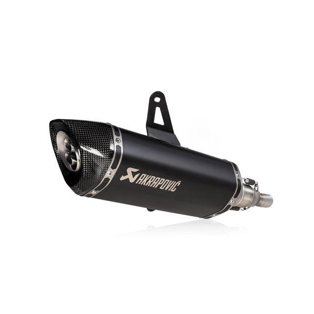 アクラポビッチ DRAGSTER200/125 スリップオンマフラー（チタン/ブラック） EC AKRAPOVIC バイク