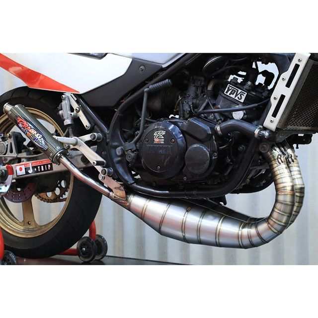 T2レーシング RZ250R 大阪SAM-R×T2-RコラボRZ250R用ステンレスクロスチャンバー【RACE】 T2Racing バイクの通販は