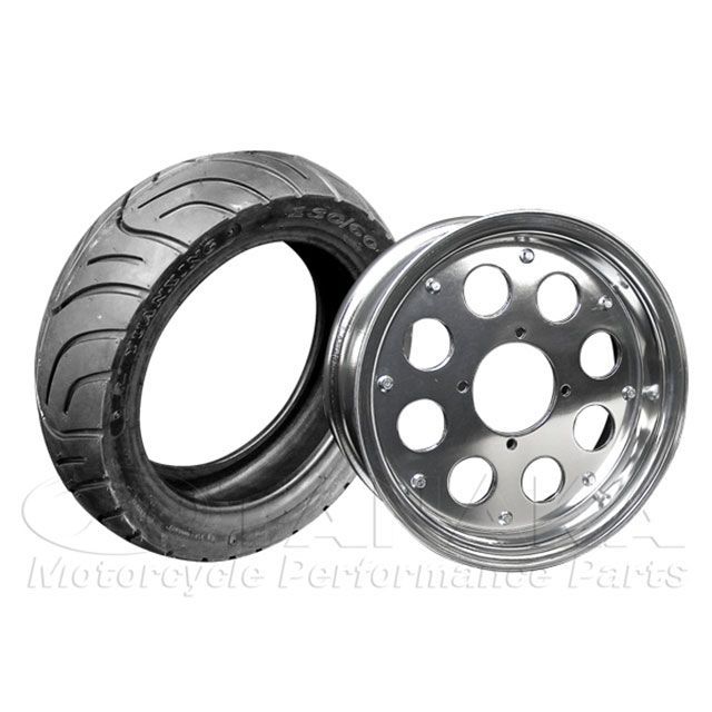 ホンダモンキー用 アルミホイール　10インチ　3.5J 1本 シルバー[Y590] ホンダモンキー用 アルミホイール 10インチ 3.5J 1本 シルバー[Y590]