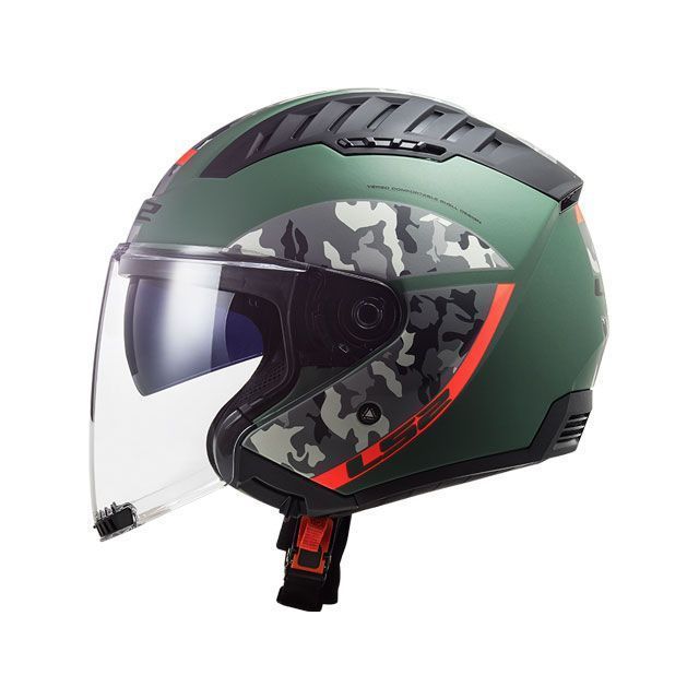 エルエスツーヘルメット COPTER（クリスピーマットミリタリーグリーンオレンジ） サイズ L LS2 HELMETS_1