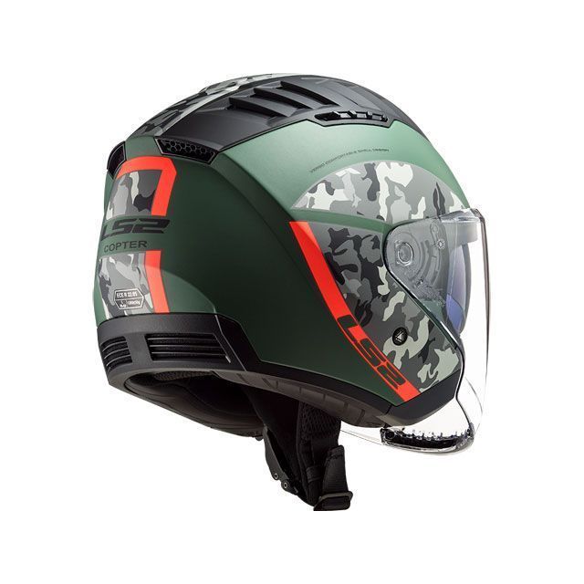 エルエスツーヘルメット COPTER（クリスピーマットミリタリーグリーンオレンジ） サイズ L LS2 HELMETS_4