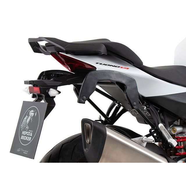 ヘプコ＆ベッカー Tuono V4 サイドソフトケースホルダー「C-Bow」（ブラック） HEPCO＆BECKER バイク