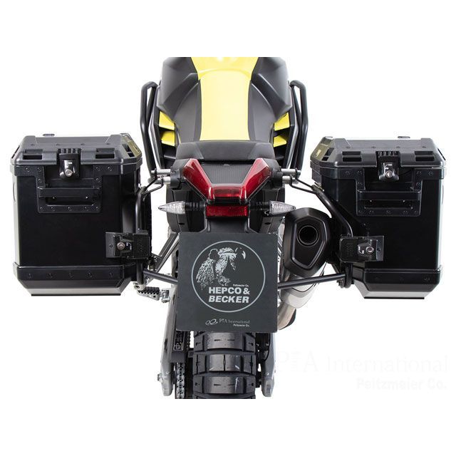 ヘプコ＆ベッカー Tuareg 660 サイドケースホルダー ＋ Xplorer（Cutout）セット（ブラック） HEPCO＆BECKER