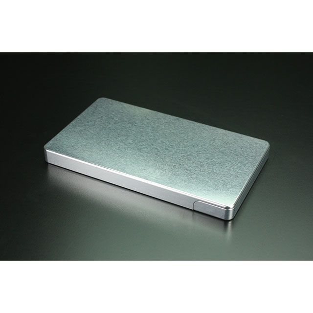 GILD design（mobile item） ジュラルミン削り出し名刺入れ 「ソリッド」 シルバー GILD design 日用品の通販は
