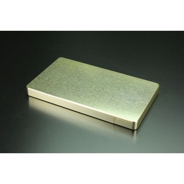 GILD design（mobile item） ジュラルミン削り出し名刺入れ 「ソリッド」 シャンパンゴールド GILD design