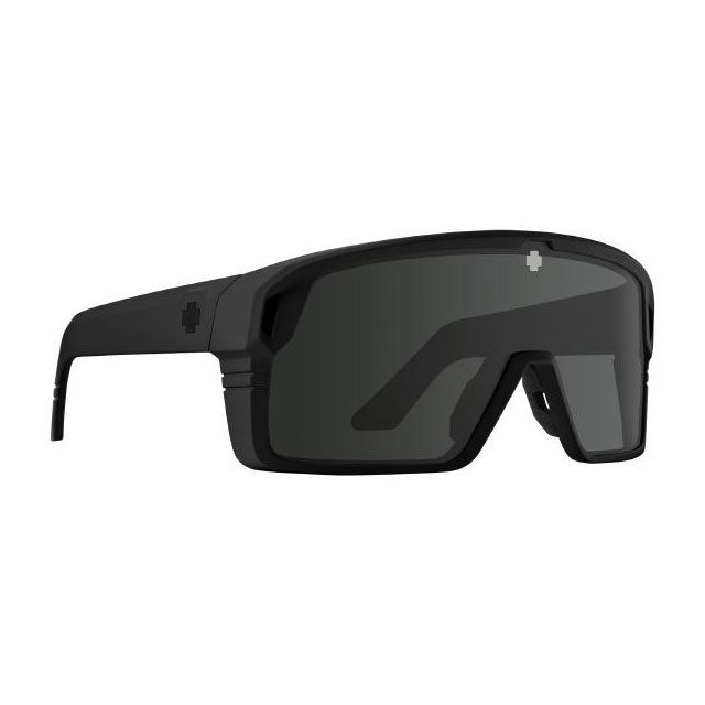 スパイ Monolith Matte Black - Happy Gray Green Black Spectra Mirror SPY