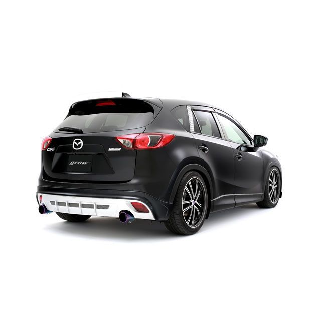 grow CX-5 リアハーフスポイラー 塗分け塗装済み カラー ブラックマイカ 16W フィンライン シルバー grow 59,272円