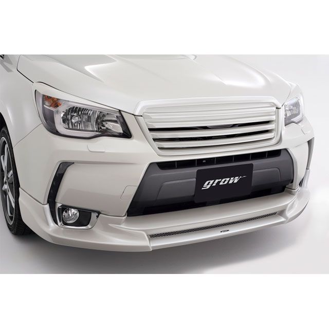 正規品／grow フォレスター フロントグリル 塗分け塗装済み カラー：クォーツブルーパールJ8U フィンライン：ガンメタリック grow 車 自動車