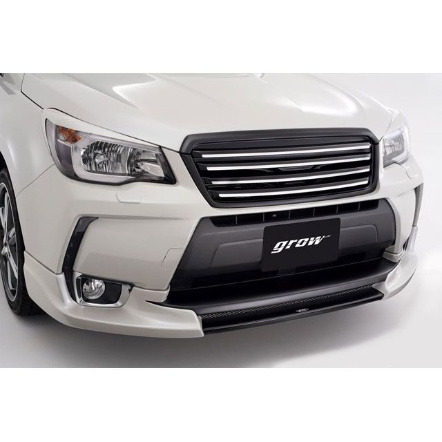 grow フォレスター フロントハーフスポイラー 塗分け塗装済み カラー ベネチアンレッドパールH2Q フィンライン ブラック grow