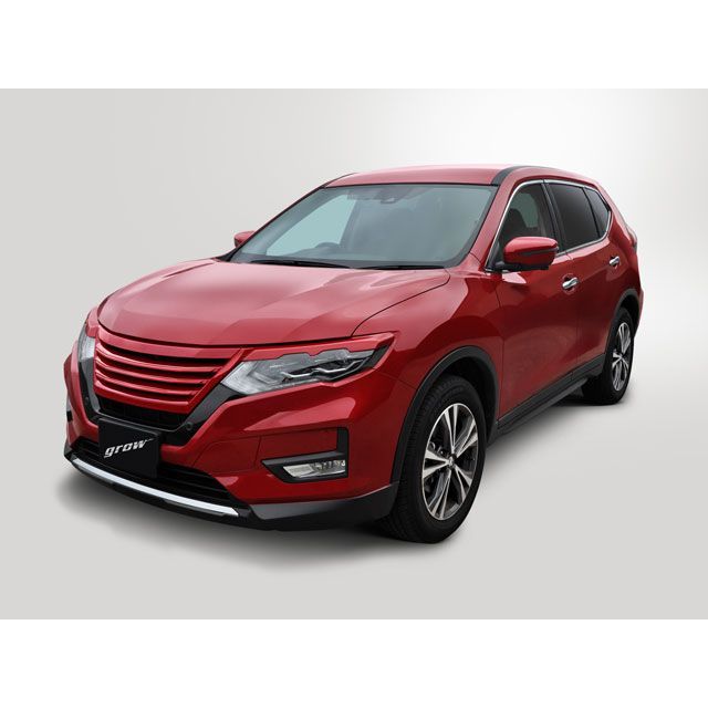 grow T32エクストレイル後期用 フロントグリル単色塗装済み カラー ガーネットレッド grow