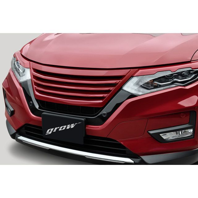 grow T32エクストレイル後期用 フロントグリル単色塗装済み カラー シャイニングブルー grow