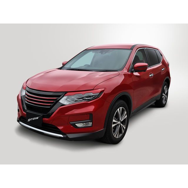 正規品／grow 外装 E12ノート 後期 フロントグリル塗分け塗装済み カラー：ダークメタルグレー（KAD） フィンライン：ブリリアントシルバー（… 正規品／grow 外装 E12ノート 後期 フロントグリル塗分け塗装済み