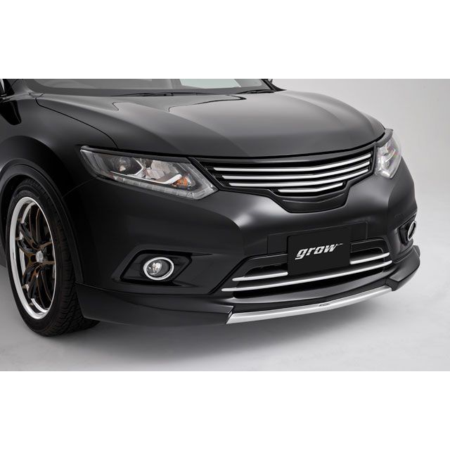 grow T32エクストレイル前期用 フロントグリル塗分け塗装 アラウンドニューモニター無し車用 カラー ダイヤモンドブラック G41 ライン ダー…