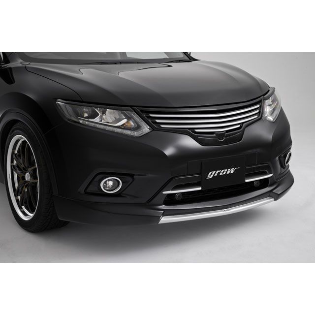 grow T32エクストレイル前期用 フロントグリル塗分け塗装済み アラウンドビューモニター付き車用 カラー チタニウムカーキ EAN ライン マッ…