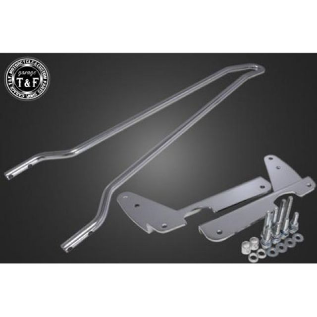 ガレージT&F XL1200/883全般 純正フェンダー専用シーシーバーロング（メッキ） T&F バイクの通販は