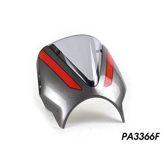 パイツマイヤー Trident 660 ヘッドライトフェアリング（シルバーアイス/ディアブロレッド） Peitzmeier バイクの通販は 76,720円