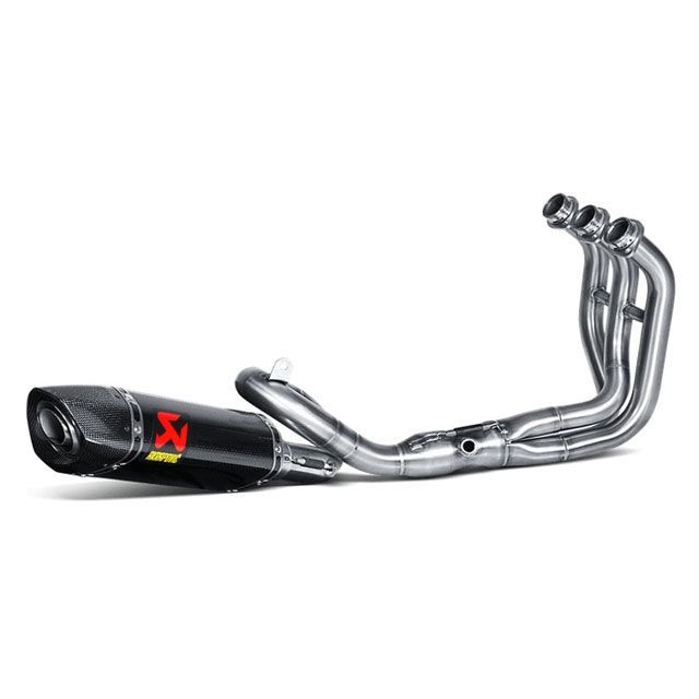 アクラポビッチ MT-09 MT-09TRACER フルエキゾーストマフラー レーシング サイレンサー カーボン AKRAPOVIC