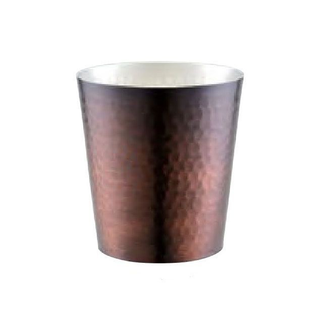 田辺金具 華 ロックグラス槌目300ml（ブロンズ） tanabe-kanagu 日用品の通販は