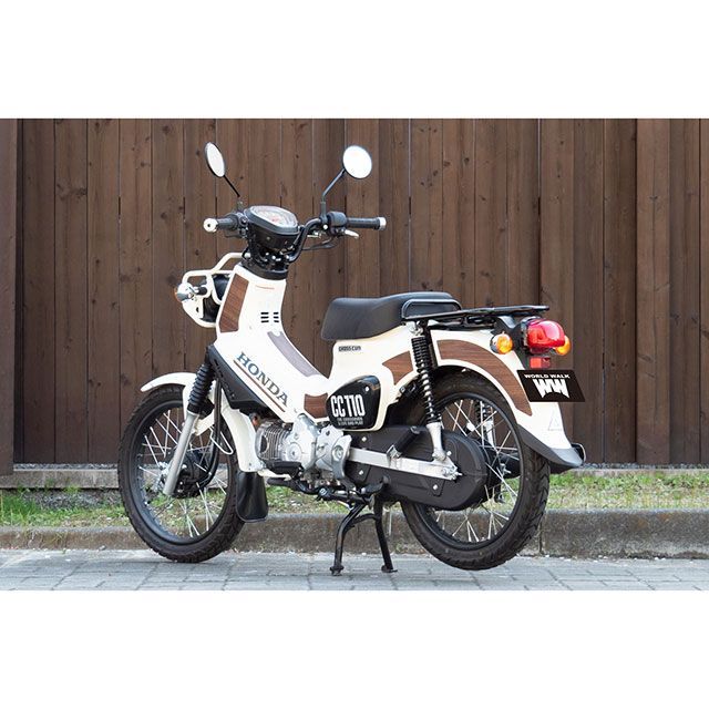 ワールドウォーク クロスカブ110 クロスカブ用 ウッドパネルステッカー（チェリー） WW_3